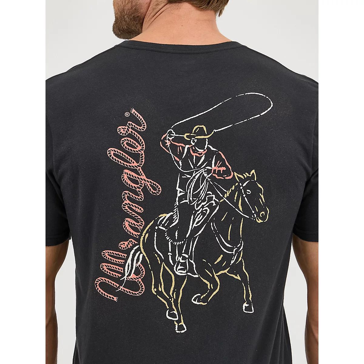Men's Wrangler Back Graphic T-Shirt in Hound Product Image