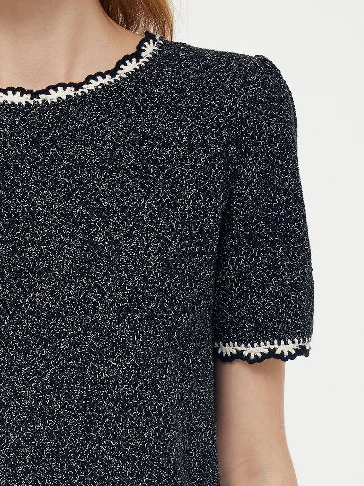 Cotton Glitter Women Knit Top Product Image