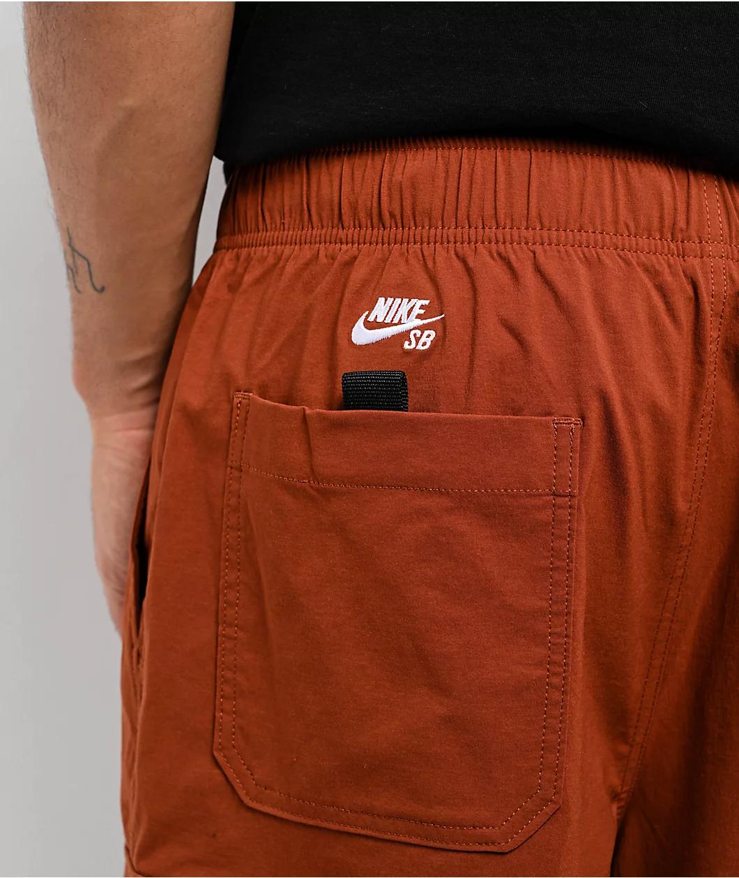 Nike SB Dri-FIT Kearny Cinnamon & White Cargo Skate Shorts Product Image