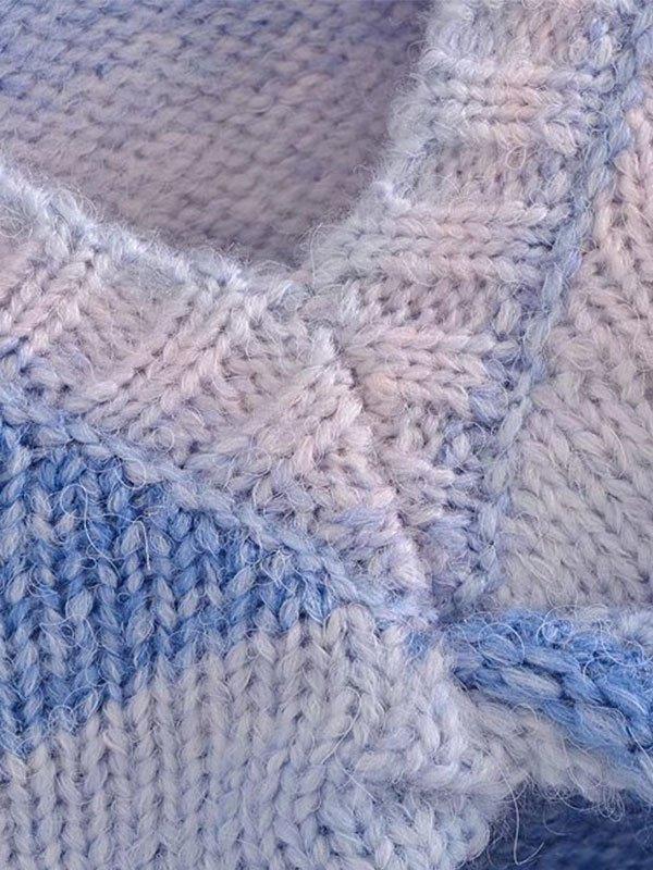 Cropped Twist Tie Dye Sweater Product Image