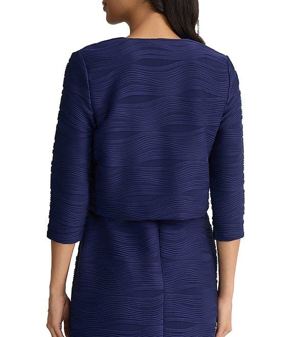 Kasper 3/4 Sleeve Knit Shrug Cardigan Product Image