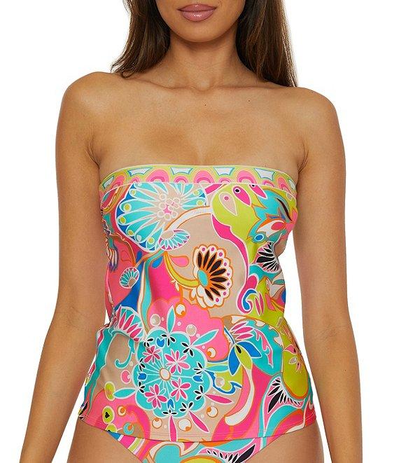 Trina Turk Venus Abstract Print Reversible Hipster Swim Bottom Product Image