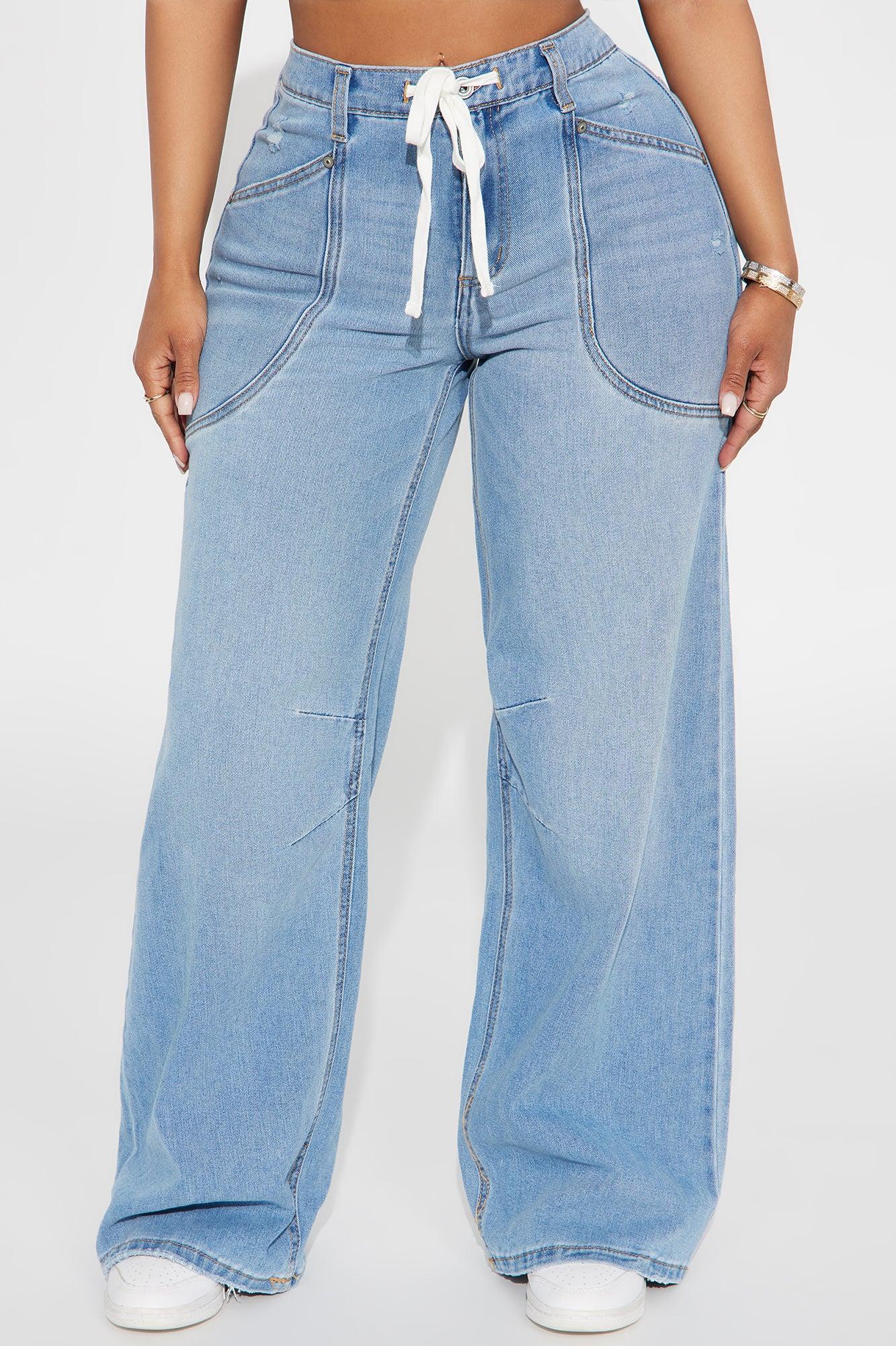 Seaside Wide Leg Jeans - Light Wash Female Product Image