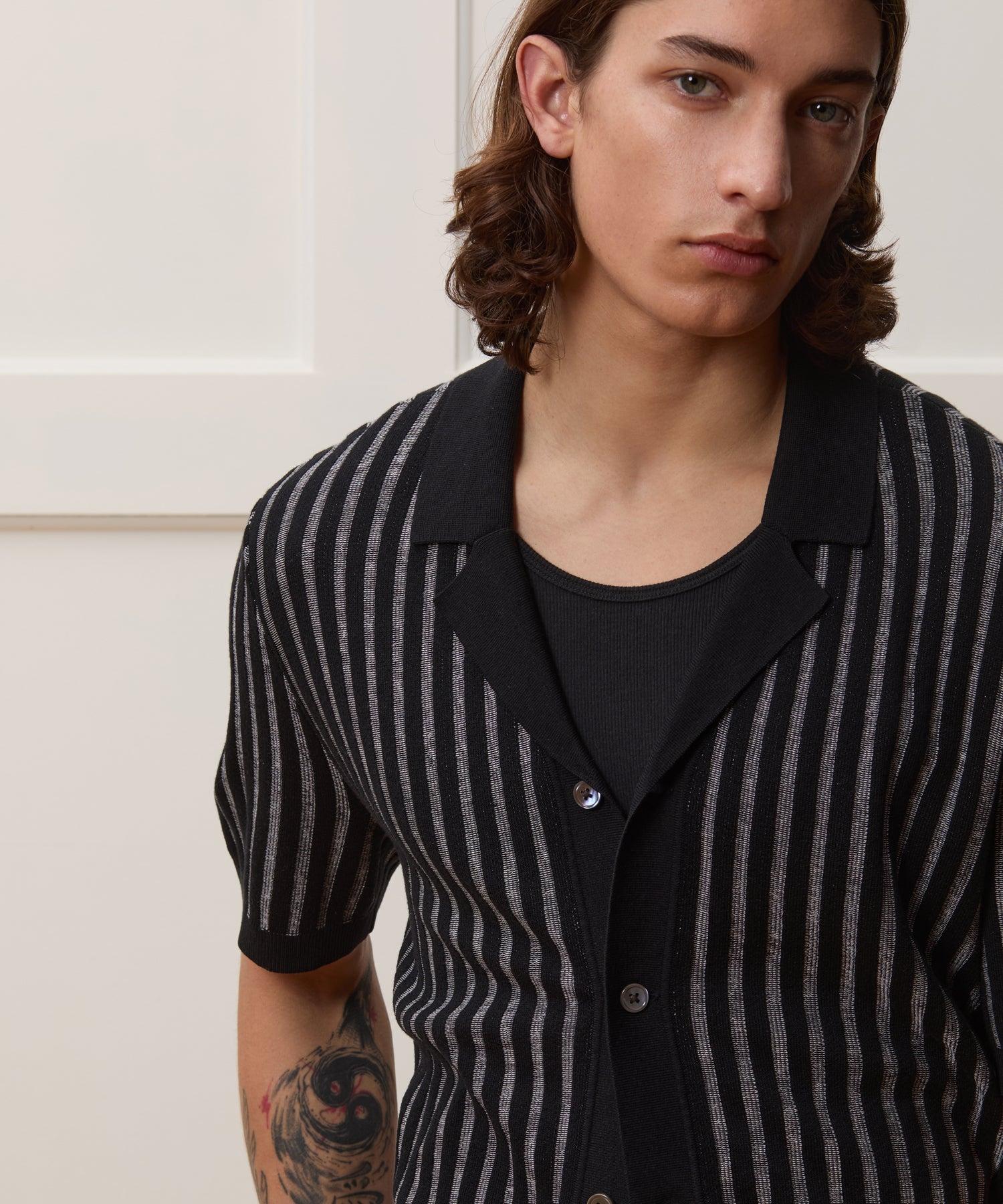 Cropped Silk-Cotton Bungalow Sweater Polo Product Image