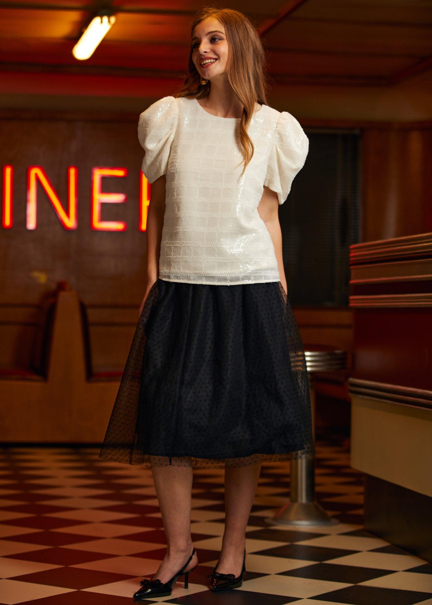 Festive Frolic Bubble Sleeve Crew Product Image