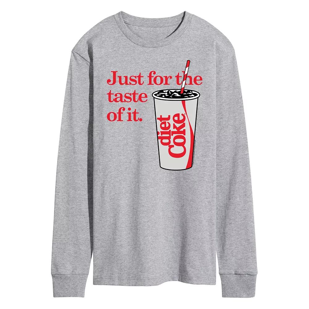 Men's Diet Coke Just For The Taste Of It Long Sleeve Graphic Tee,  Product Image