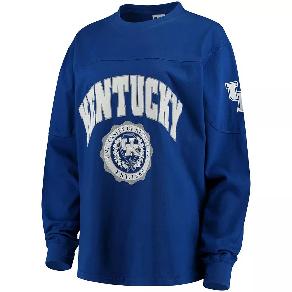 Women's Royal Kentucky Wildcats Edith Long Sleeve T-Shirt, Size: Small, Blue Product Image