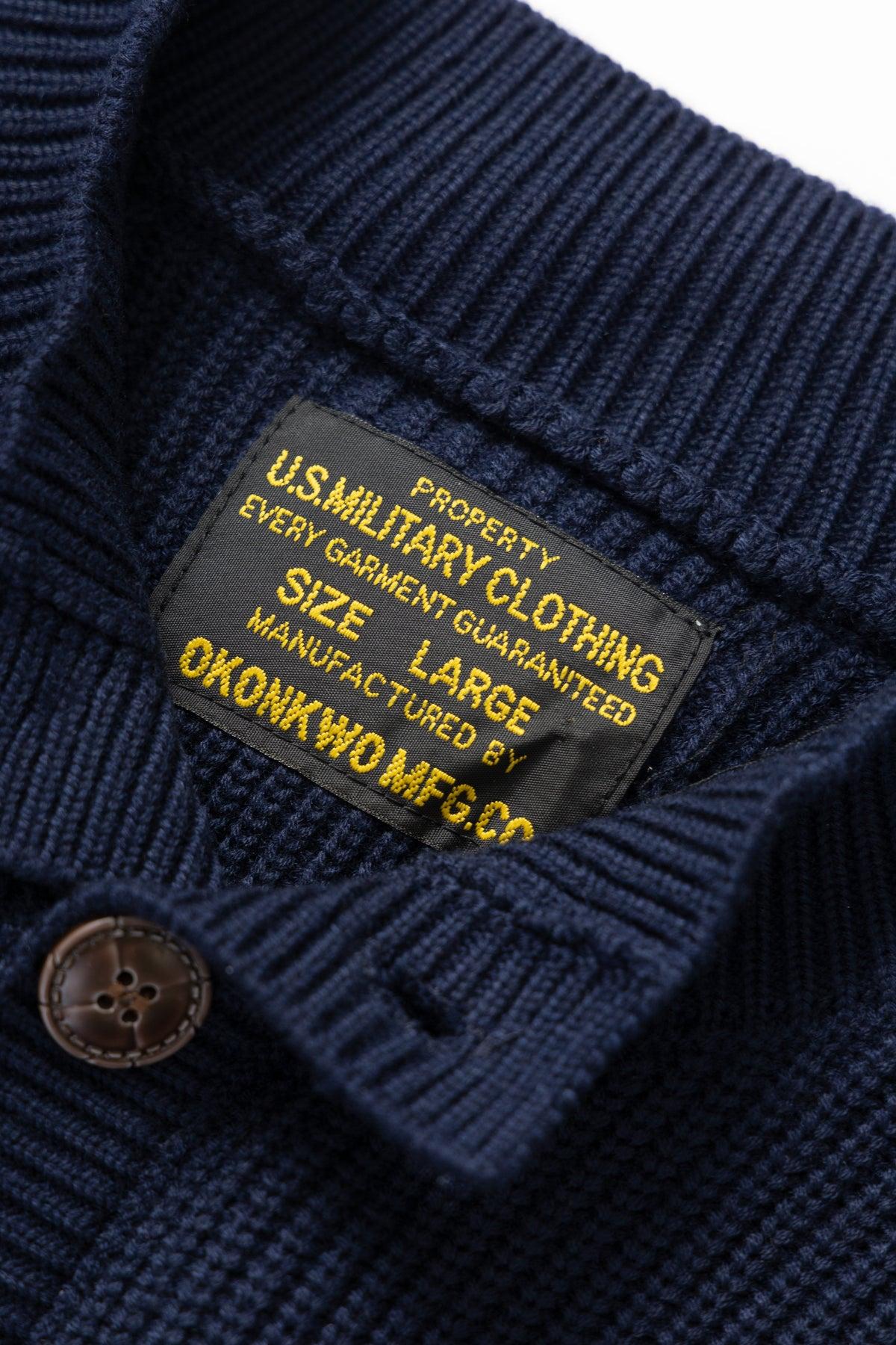 Okonkwo MFG - Knitted Cardigan - Navy Product Image