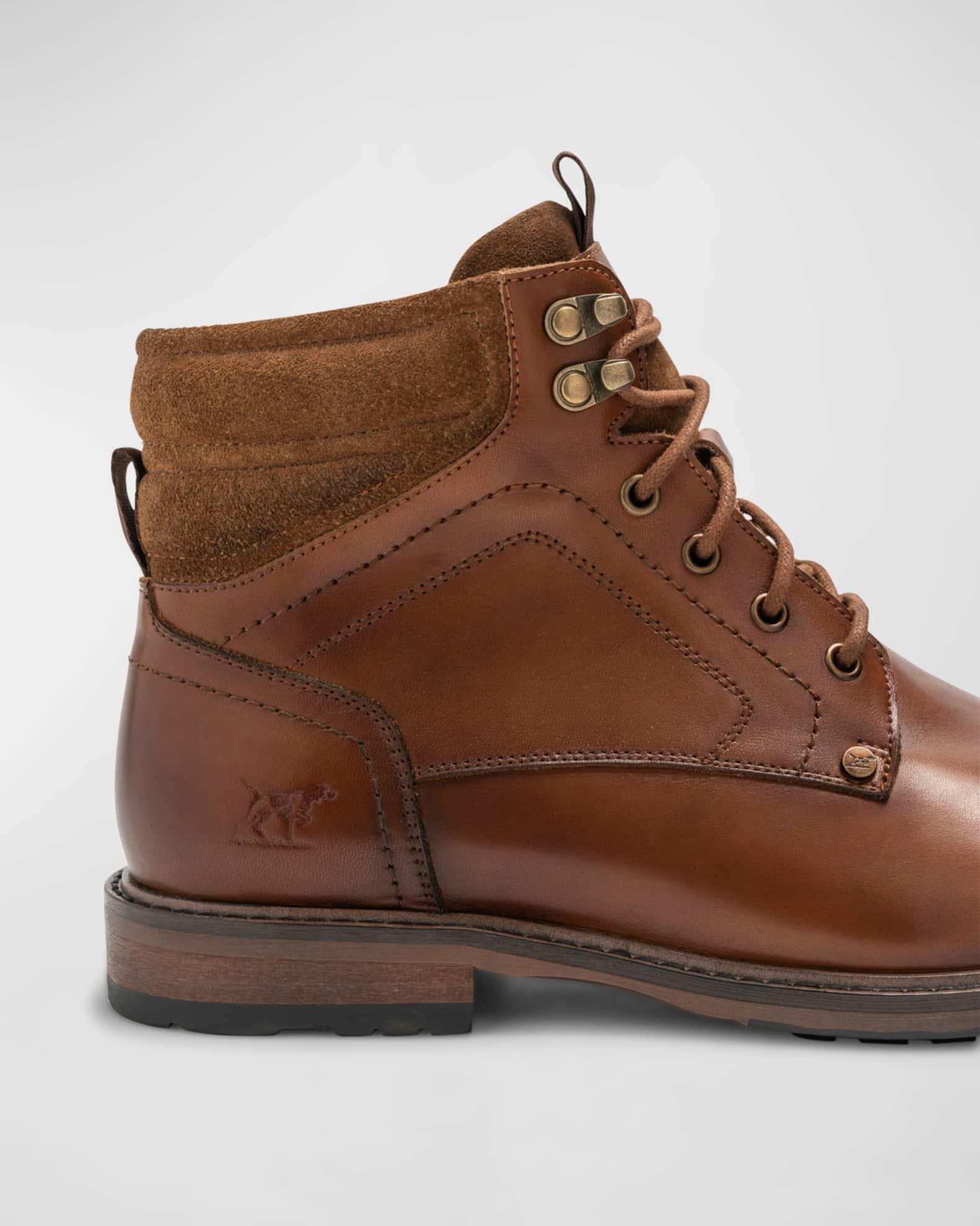 Men's Dunedin Leather Lace-Up Military Boots Product Image