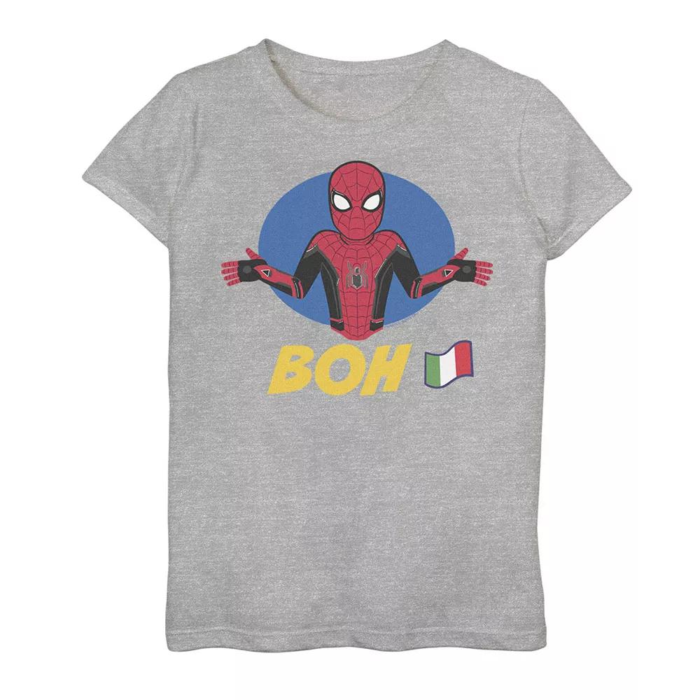 Girls 7-16 Marvel Spider-Man Far From Home BOH French Flag Graphic Tee, Girl's,  Product Image
