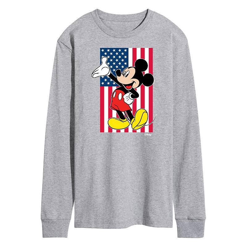 Disney's Mickey Mouse Men's Flag Long Sleeve,  Product Image