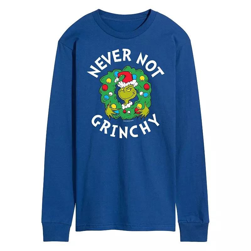 Men's Dr. Seuss Grinch Never Not Grinchy Long Sleeve Tee,  Product Image