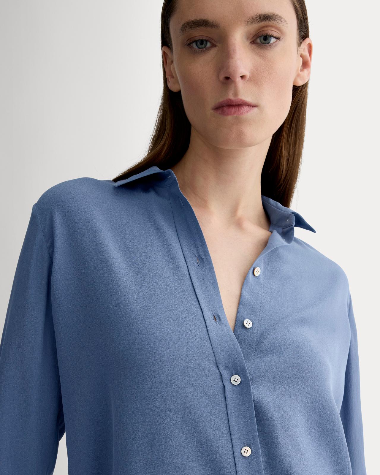 Womens Must-Have Shirt in Washable Silk by Everlane Size 0 Product Image