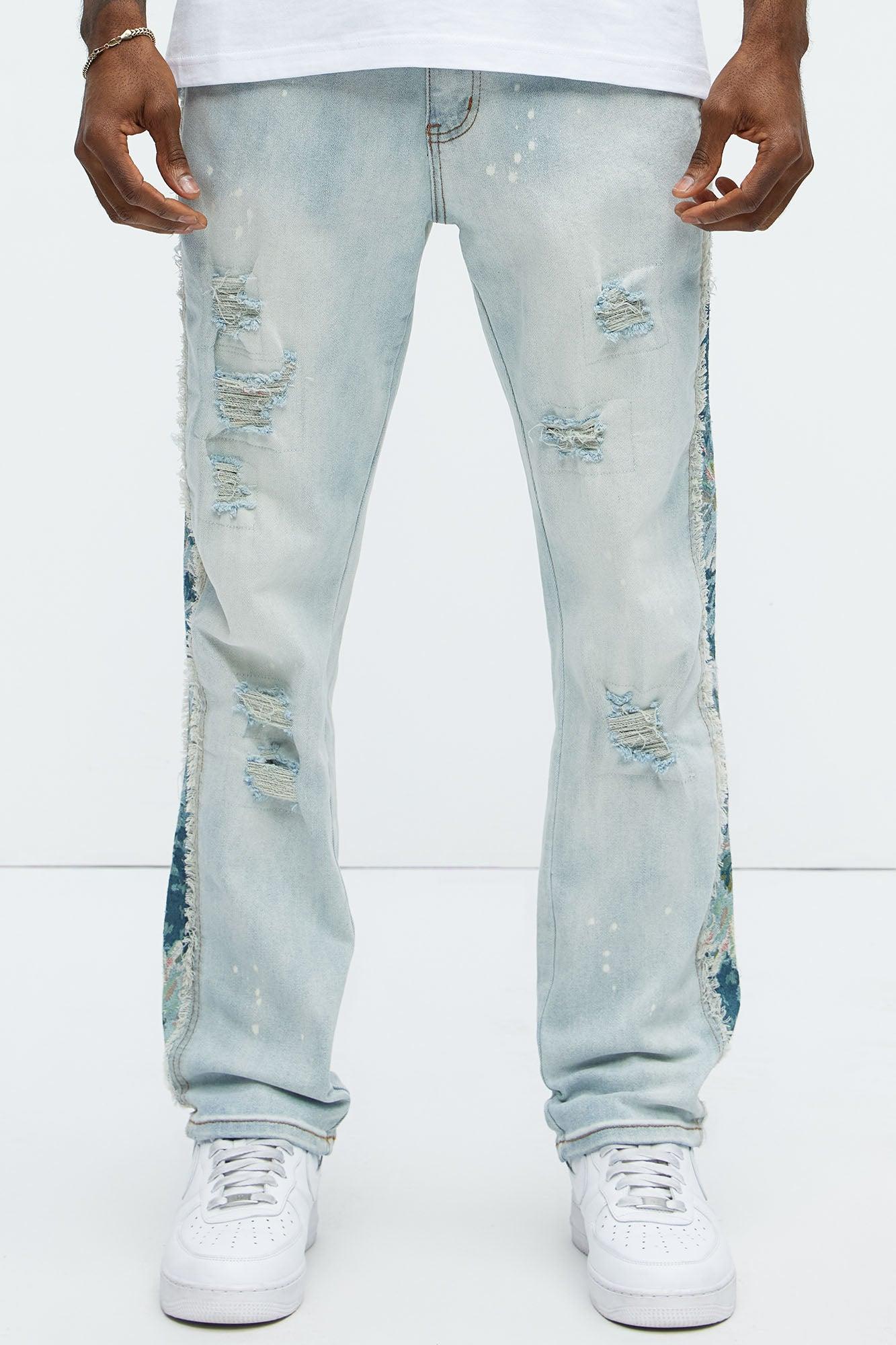 Travis Tapestry Slim Jeans - Light Wash Product Image