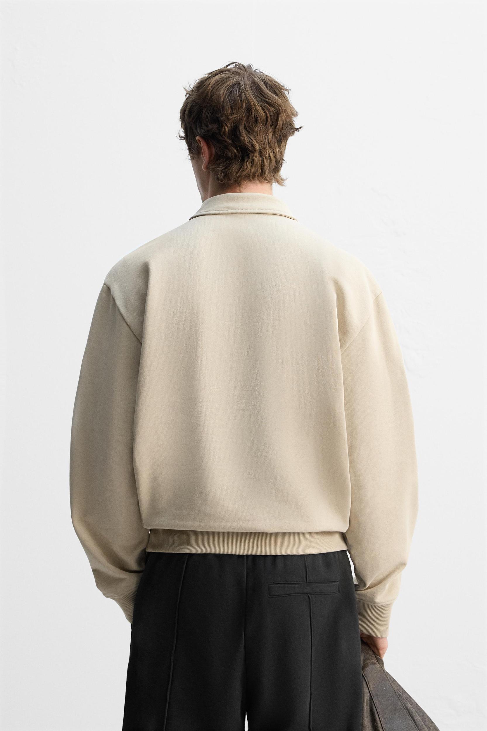 ZIP POLO SWEATSHIRT Product Image