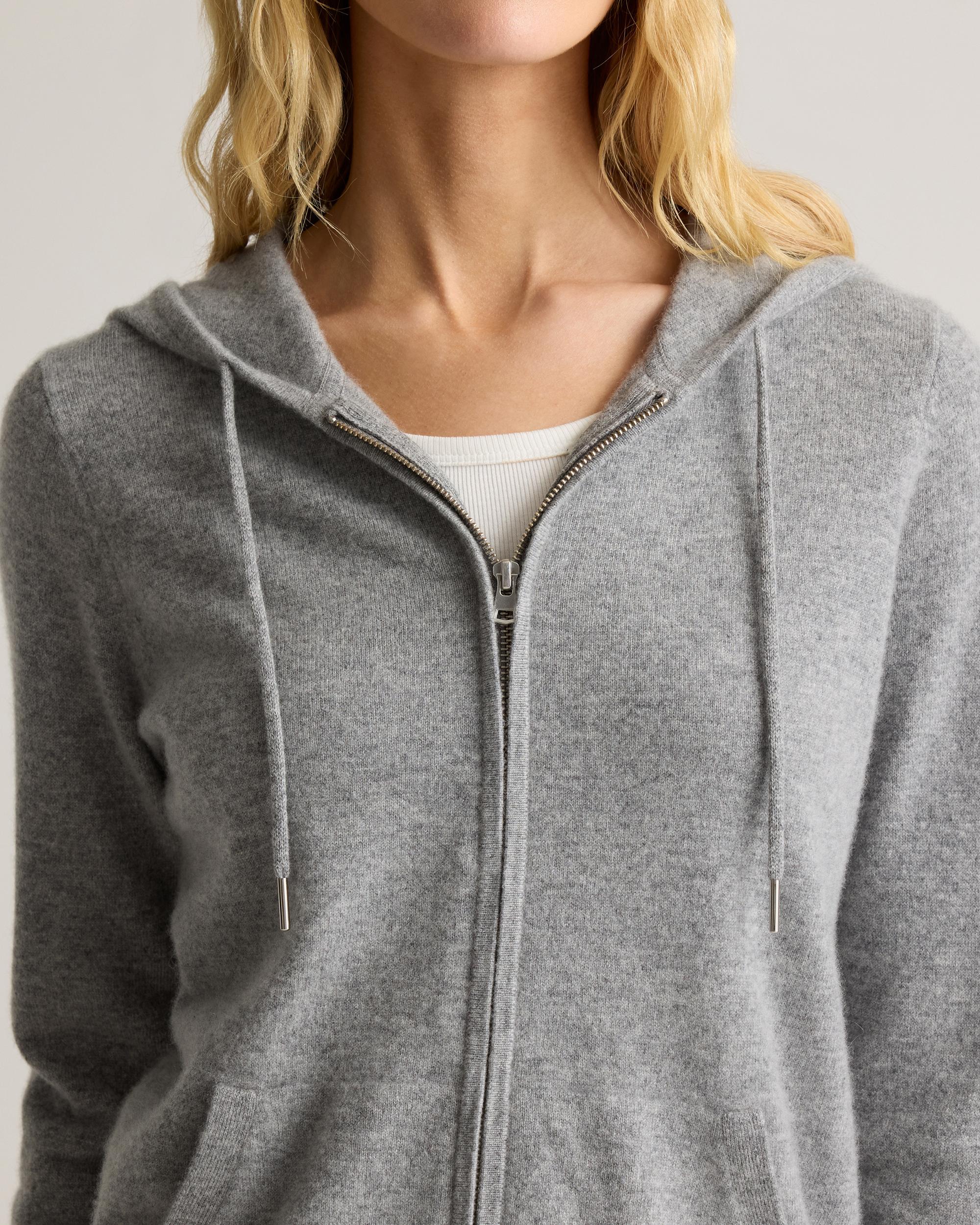 Quince | Women's Mongolian Cashmere Full-Zip Hoodie Jacket Product Image