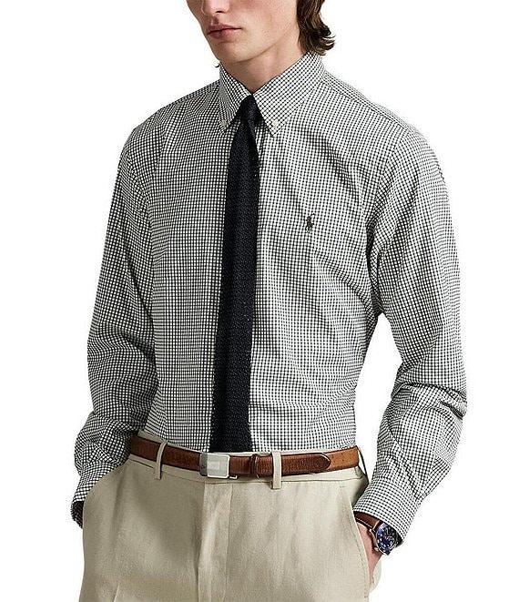 Polo Ralph Lauren Classic Fit Performance Stretch Twill Micro Check Long Sleeve Woven Shirt Product Image