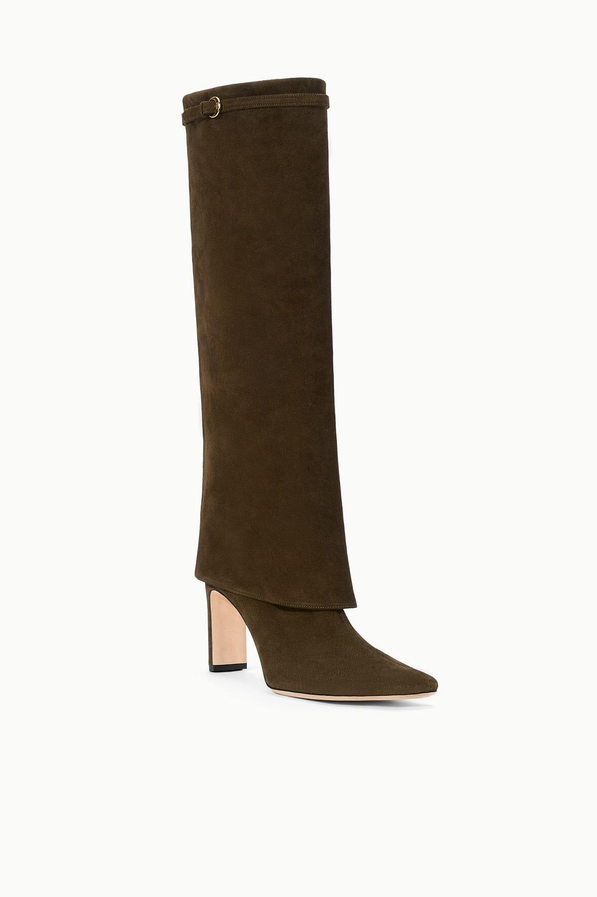 WALLY FOLDOVER HIGH HEEL BOOT | TRUFFLE Product Image