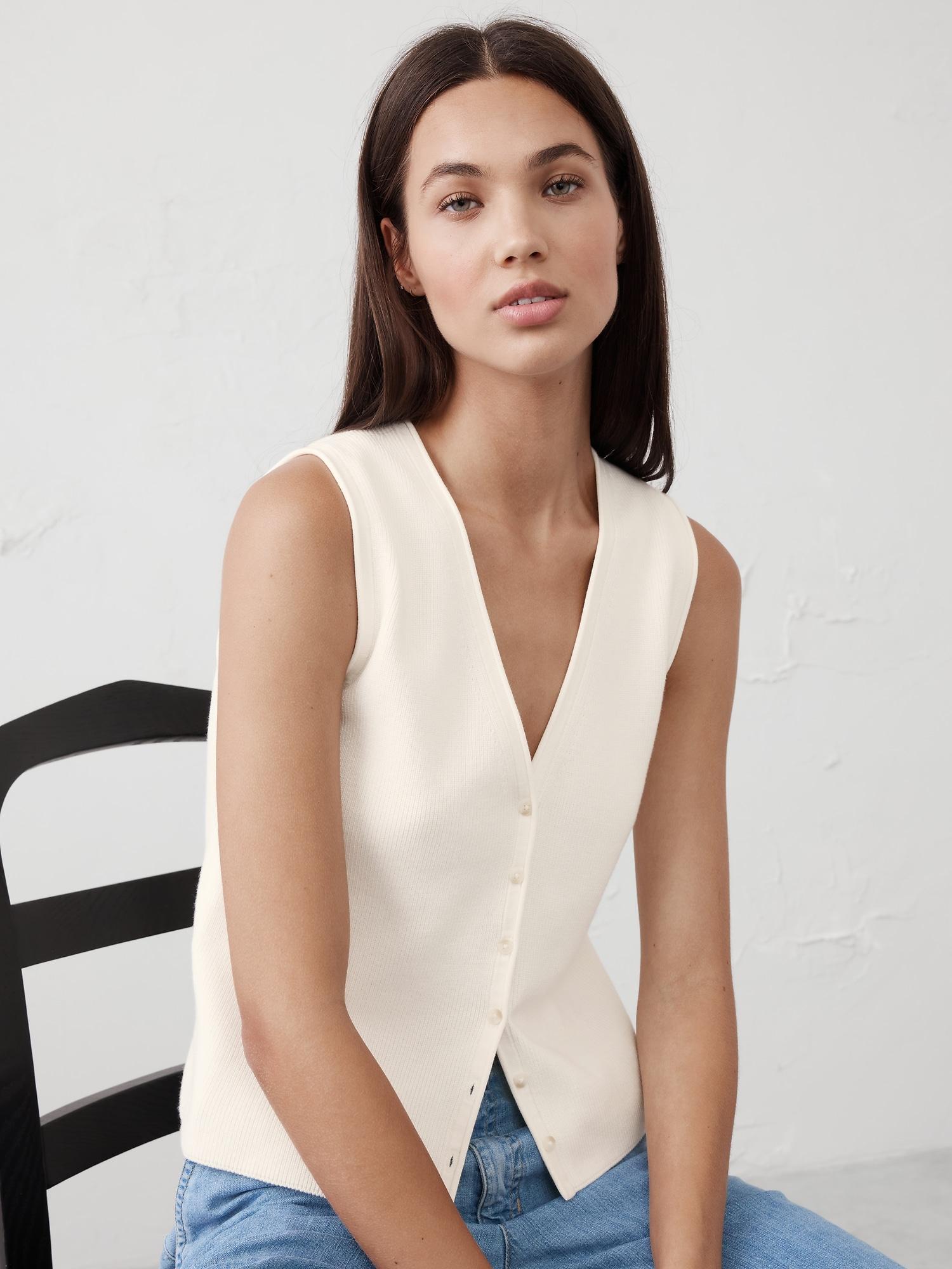 V-Neck Sweater Vest Product Image