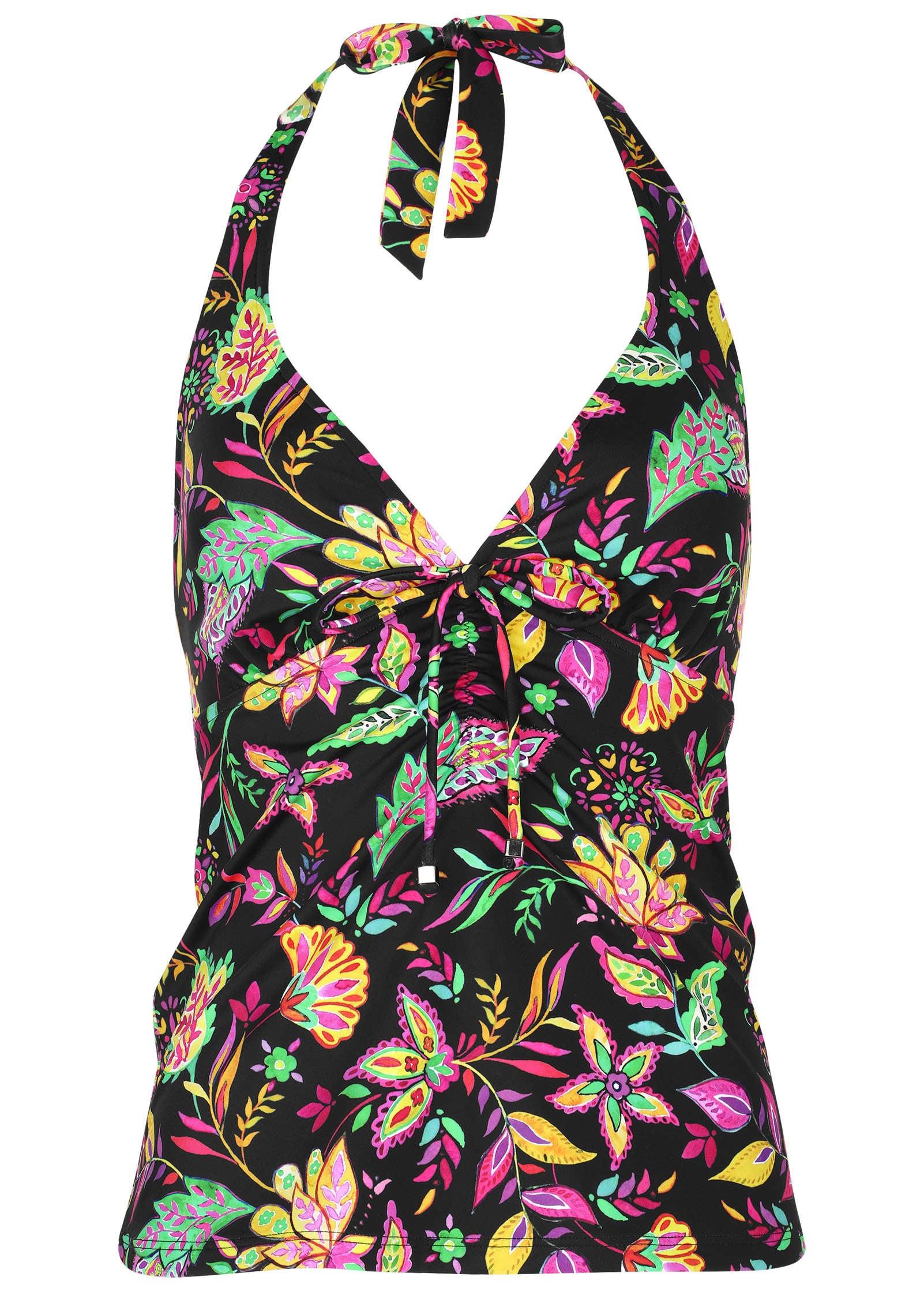 Sicily Halter Tankini Top - Field Floral Product Image