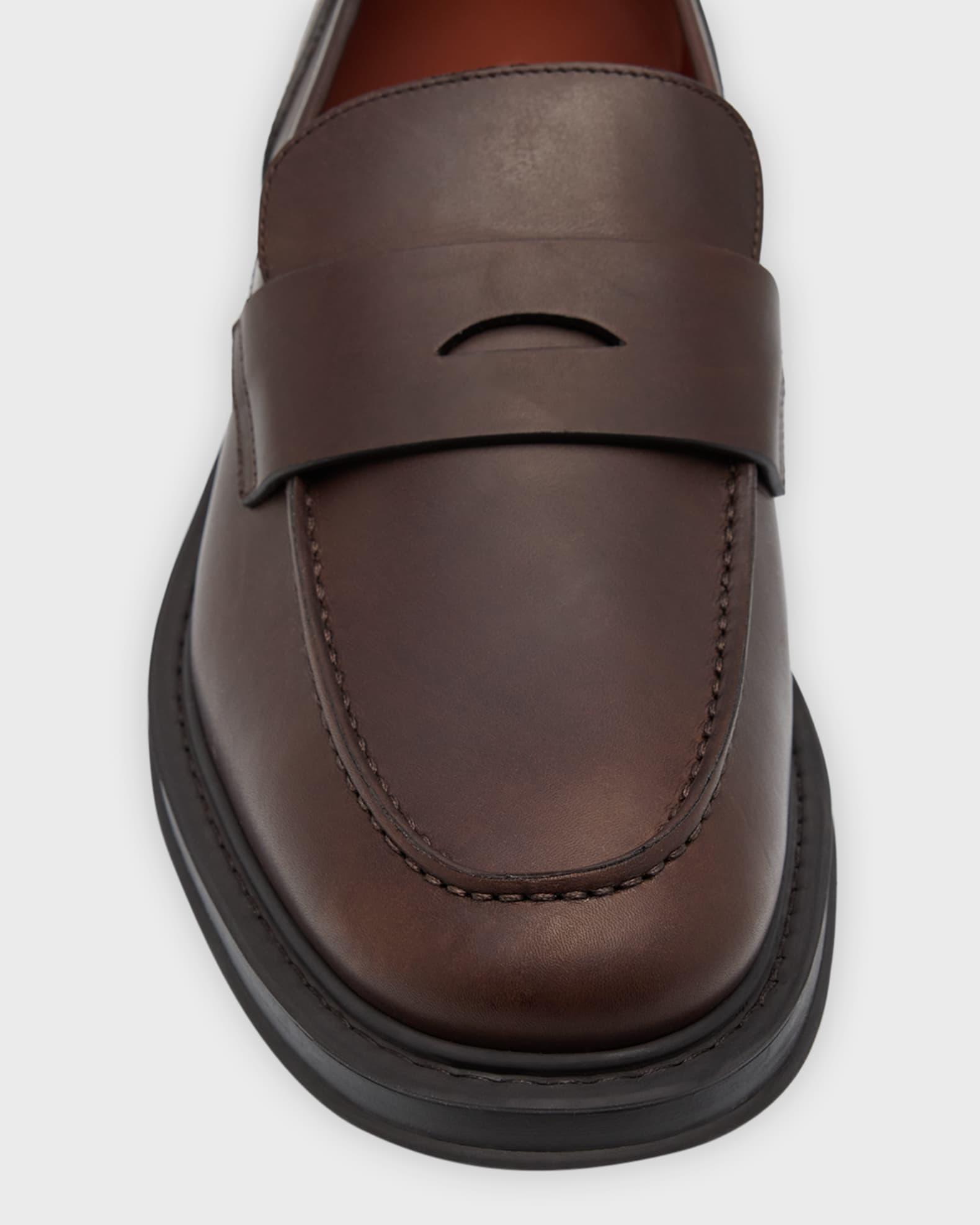 Men's Travis Leather Penny Loafers Product Image