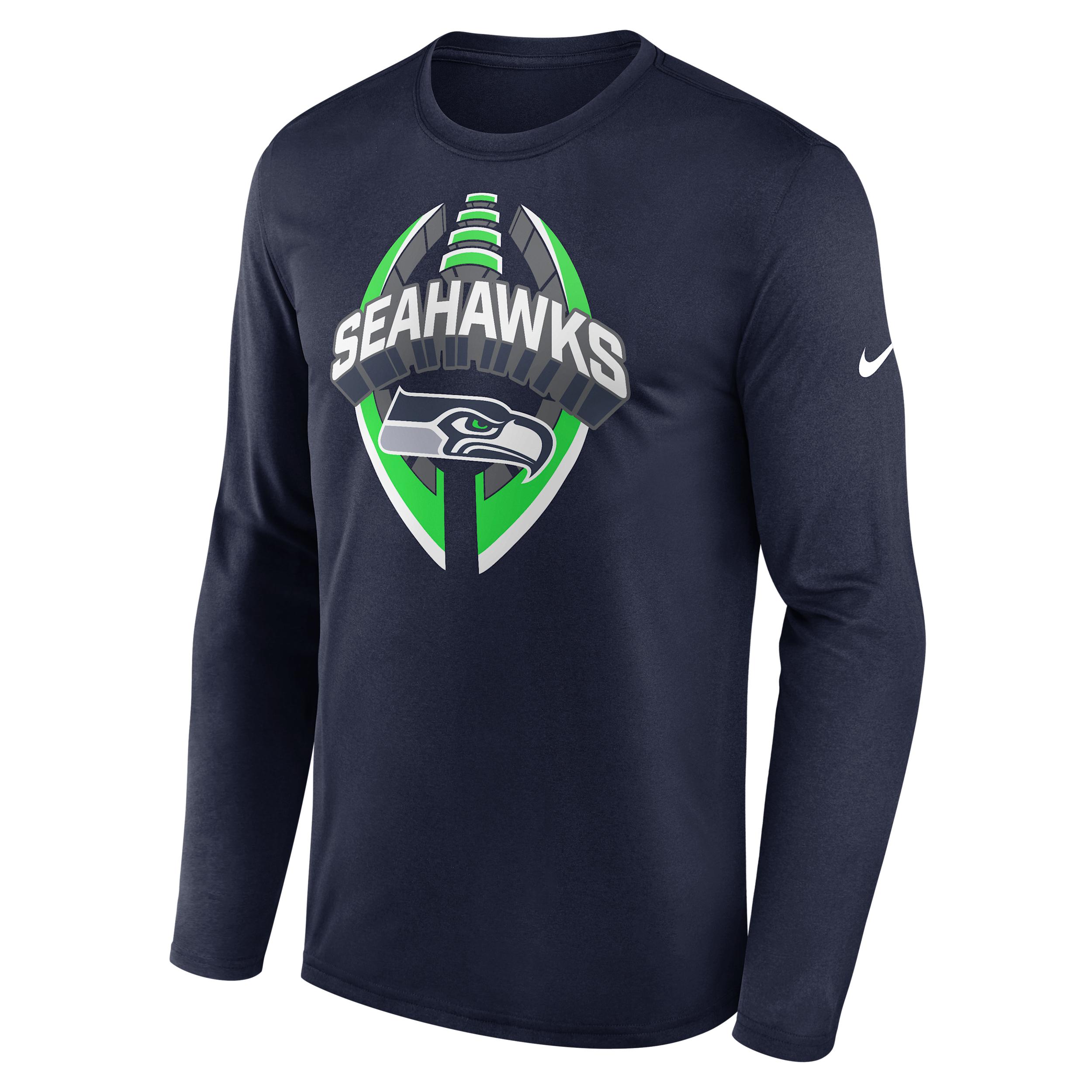 Seattle Seahawks Legend Icon Nike Mens Dri-FIT NFL Long-Sleeve T-Shirt | NKHT41S78-NCF Product Image