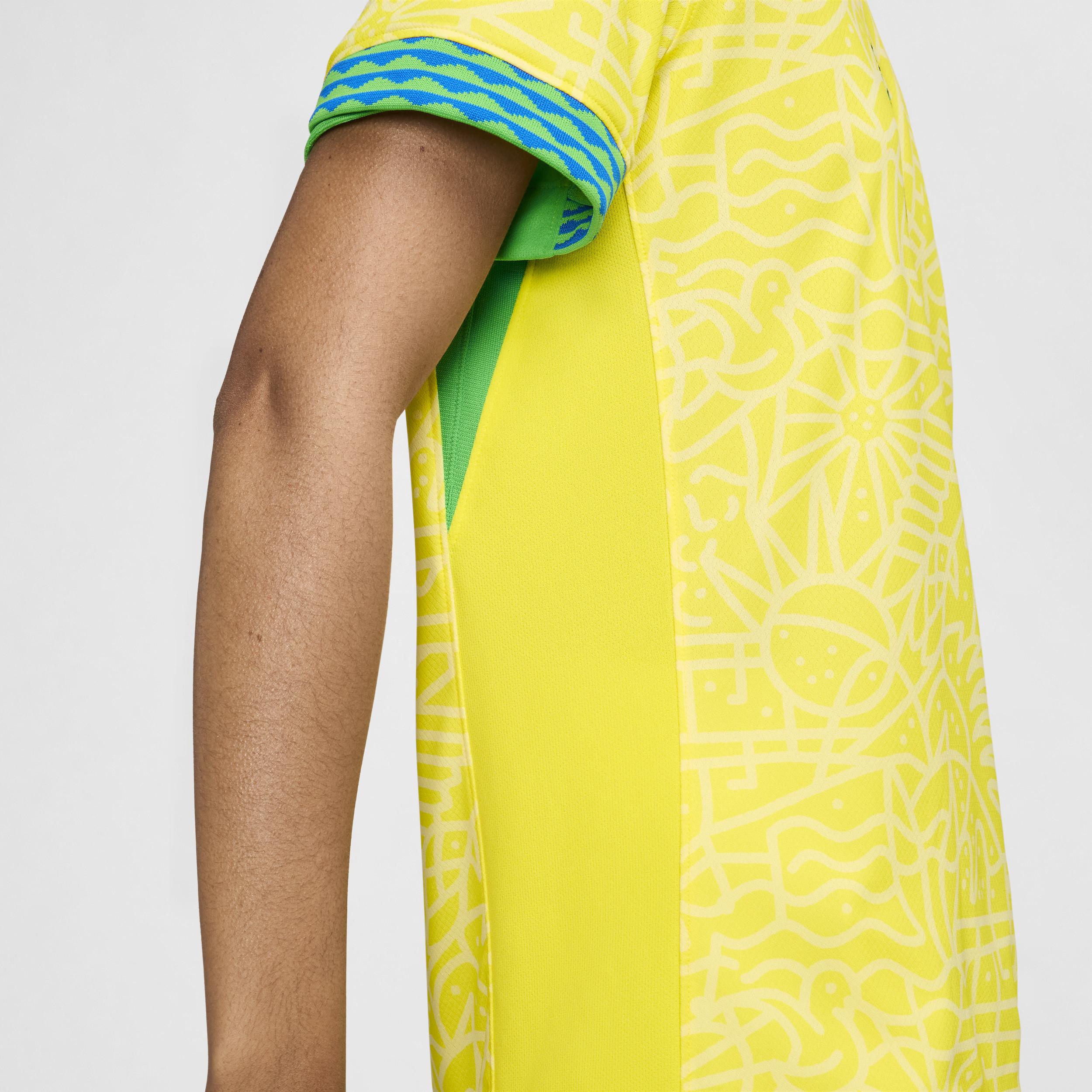 Brazil 2024 Stadium Home Nike Womens Dri-FIT Soccer Replica Jersey | FJ4334-706 Product Image