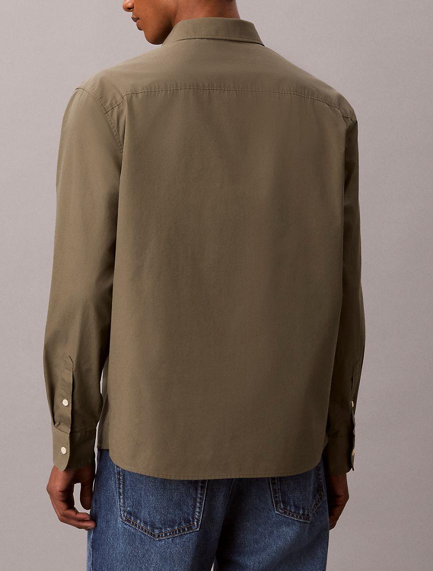 Washed Poplin Relaxed Button-Down Shirt Product Image