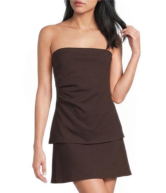 Originality Ponti Pull On A-Line Micro Mini Skort Product Image