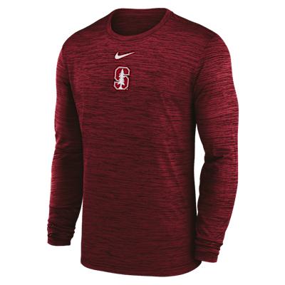 Stanford Sideline Velocity Nike Men's Dri-FIT College Long-Sleeve T-Shirt Product Image