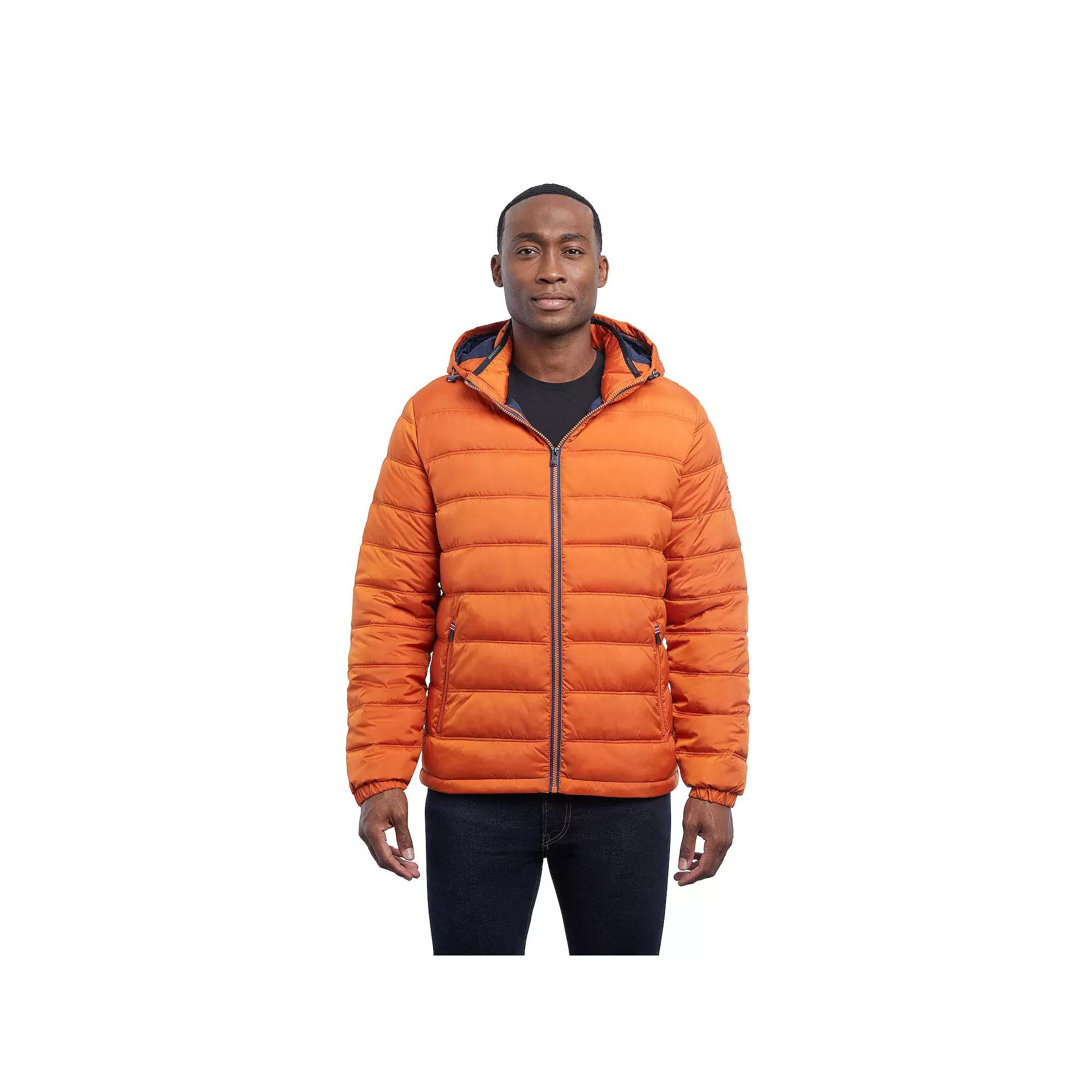Men's London Fog Hooded Puffer Jacket,  Product Image