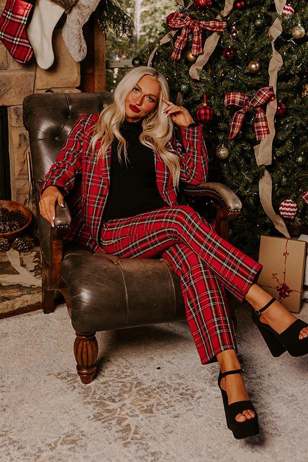 Festival Feels Plaid Blazer Product Image