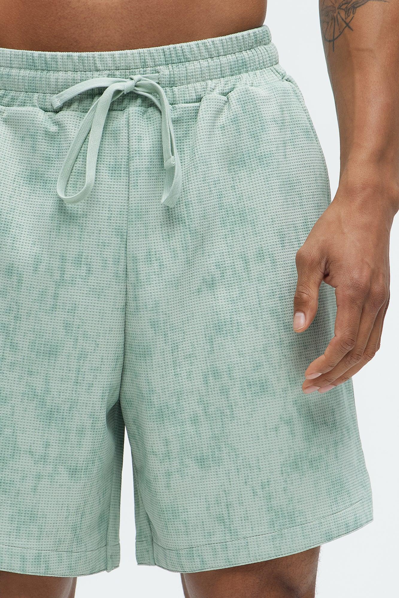 Kerwin Waffle Texture Shorts - Sage Product Image