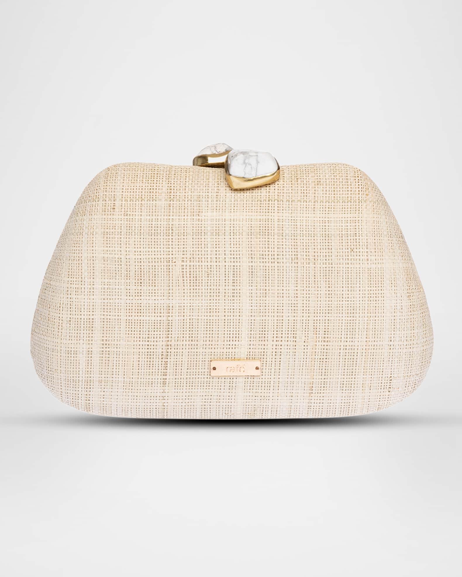 Tamu Flower Raffia Clutch Bag Product Image