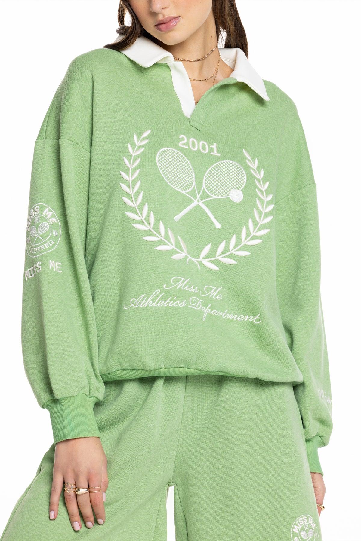 Saige Collared Pullover Product Image