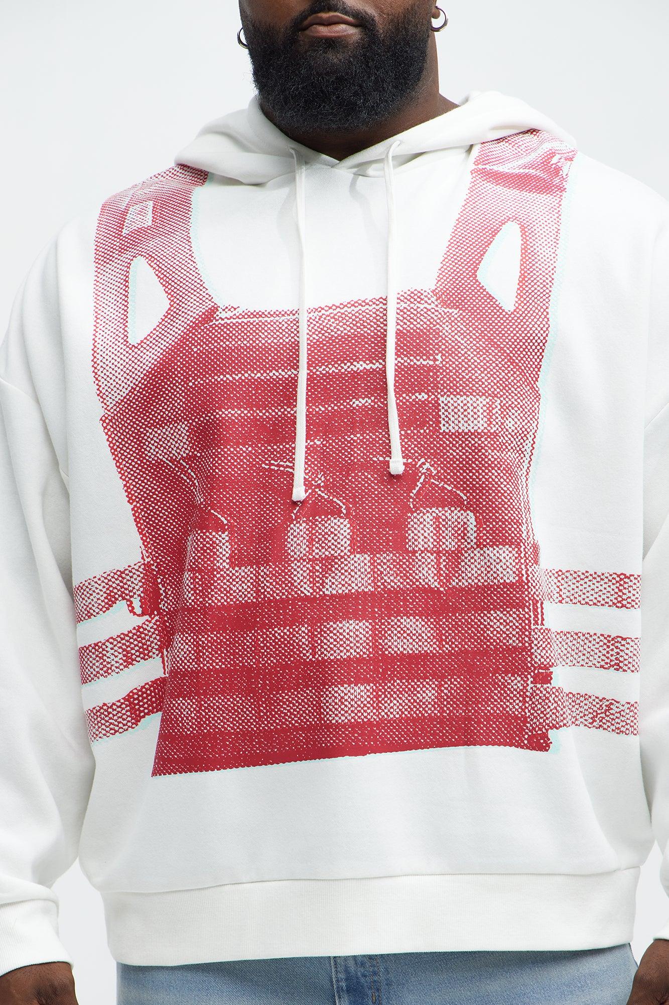 Tyson Fully Protected Oversized Hoodie - White/combo Product Image