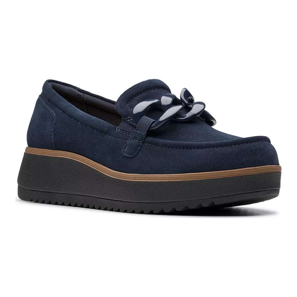 Clarks® Zylah May Women's Leather Slip-On Shoes,  Product Image