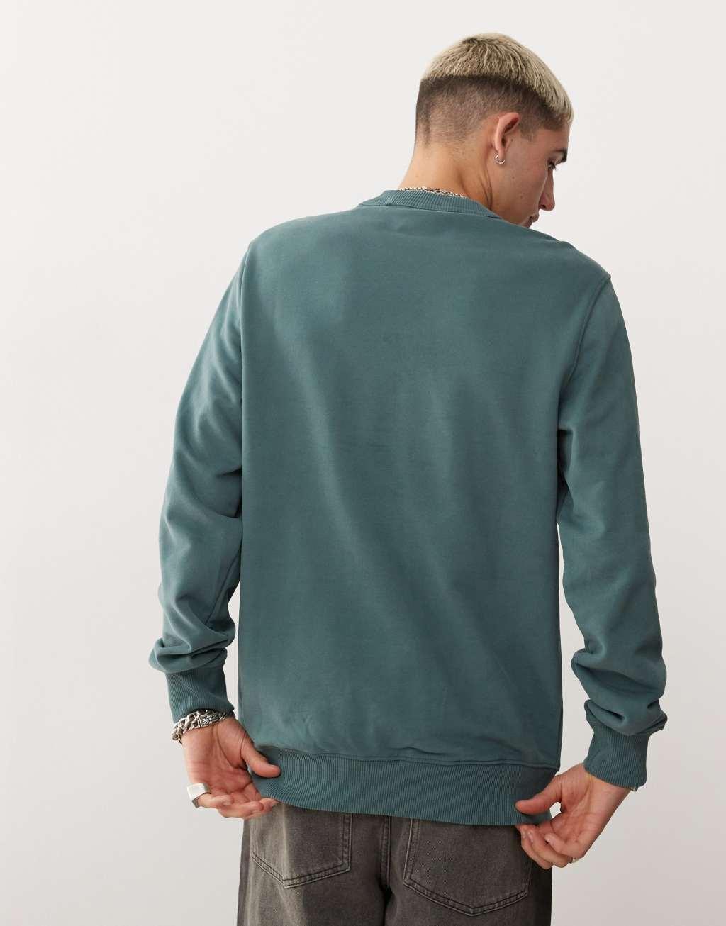 Dickies Aitkin varsity sweatshirt in forest green Product Image
