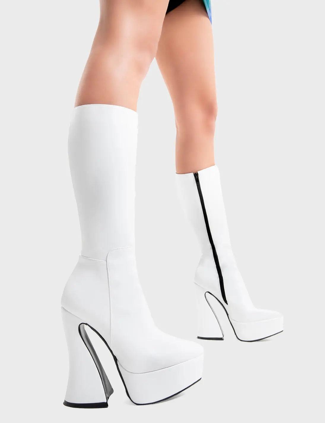Sketchy Platform Calf Boots Product Image