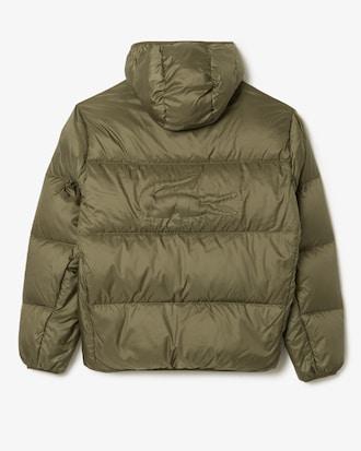 Short Water-Repellent Hooded Puffed Jacket Product Image