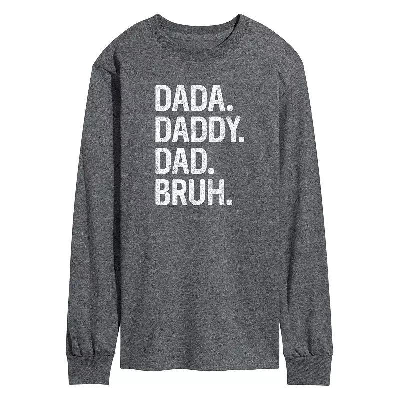Men's Dada Daddy Dad Bruh Long Sleeve,  Product Image