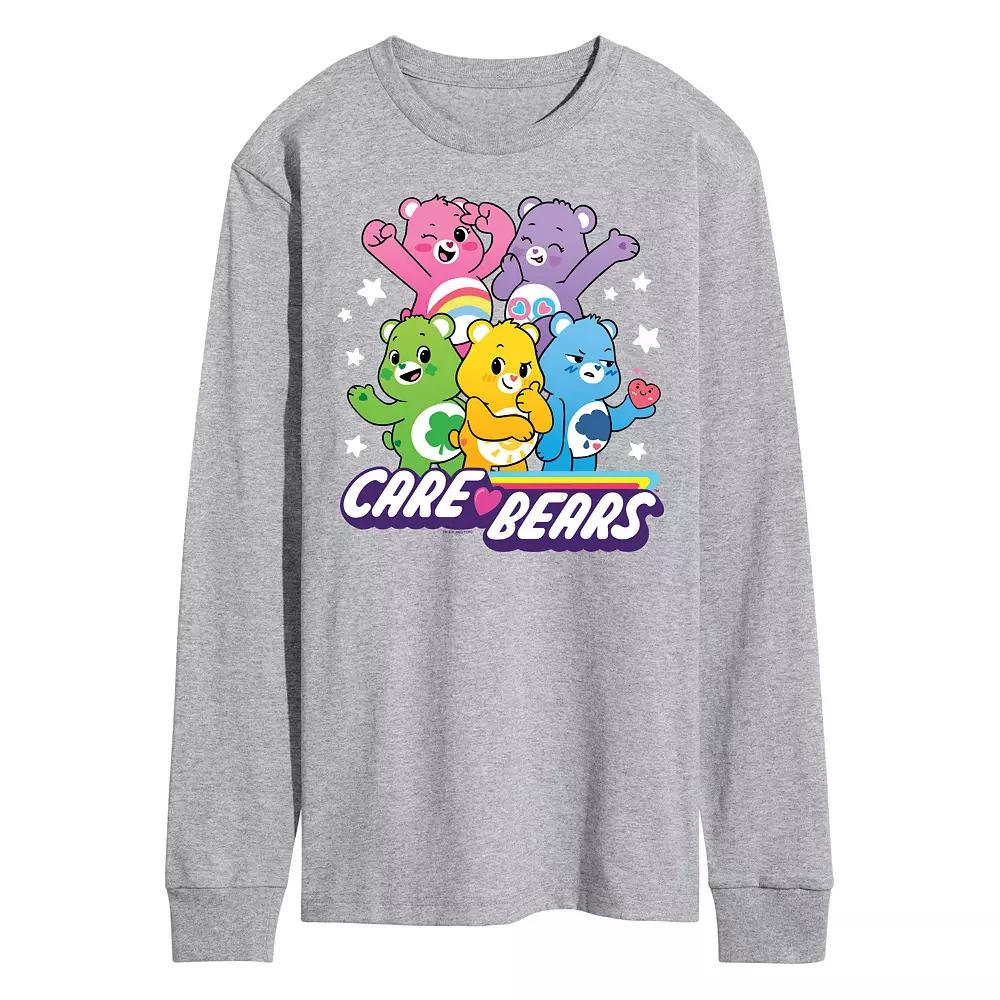 Men's Care Bears Unlock The Magic Group Long Sleeve Graphic Tee,  Product Image