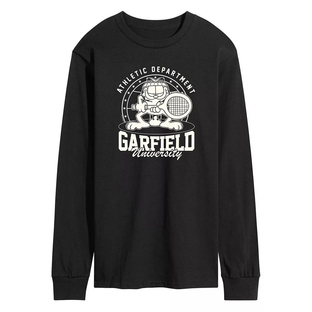 Men's Garfield Tennis Long Sleeve Graphic Tee,  Product Image