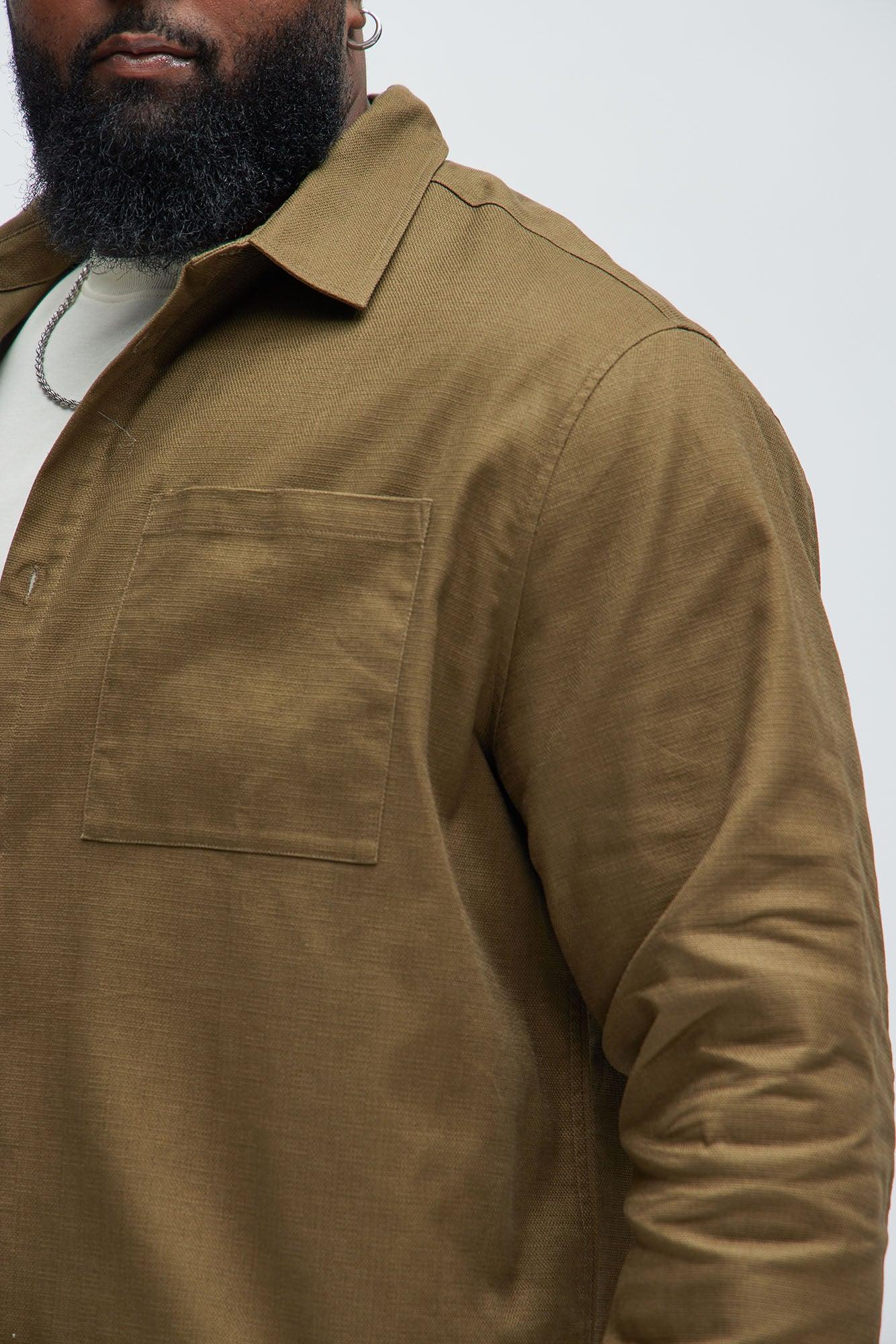 Eastman Pocket Button Up Shirt - Olive Product Image