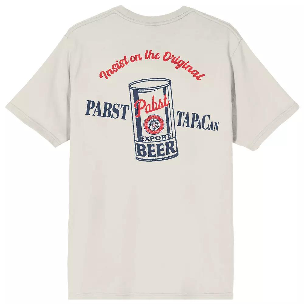 Men's Pabst Blue Ribbon Insist On The Original Graphic Tee, Size: XXL, Off White Product Image