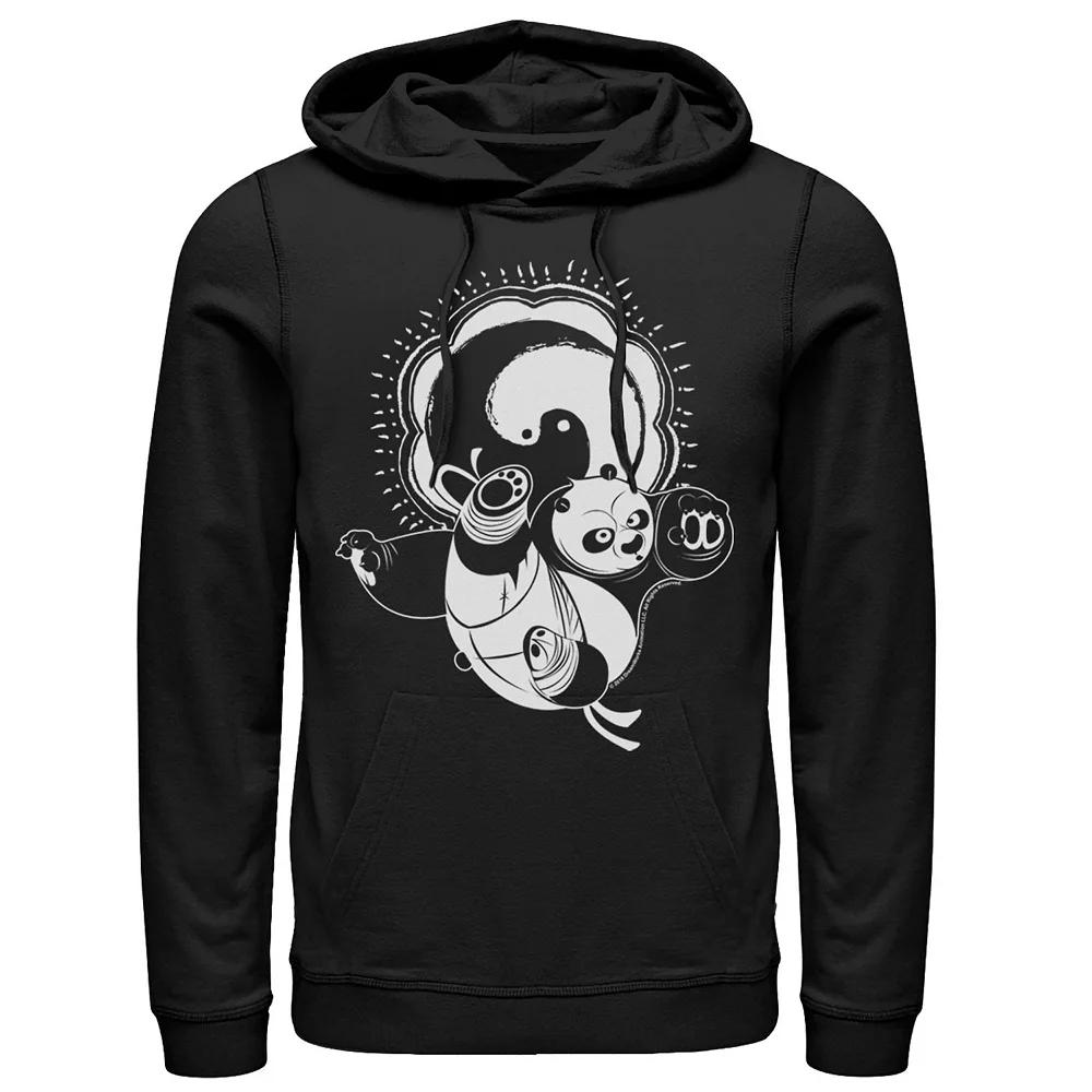 Men's Kung Fu Panda Master Po Action Pose Portrait Stamp Hoodie,  Product Image