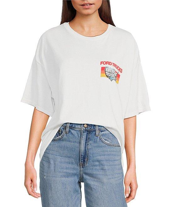 Junk Food Ford Trucks Crewneck Short Sleeve Oversized Graphic T-Shirt Product Image