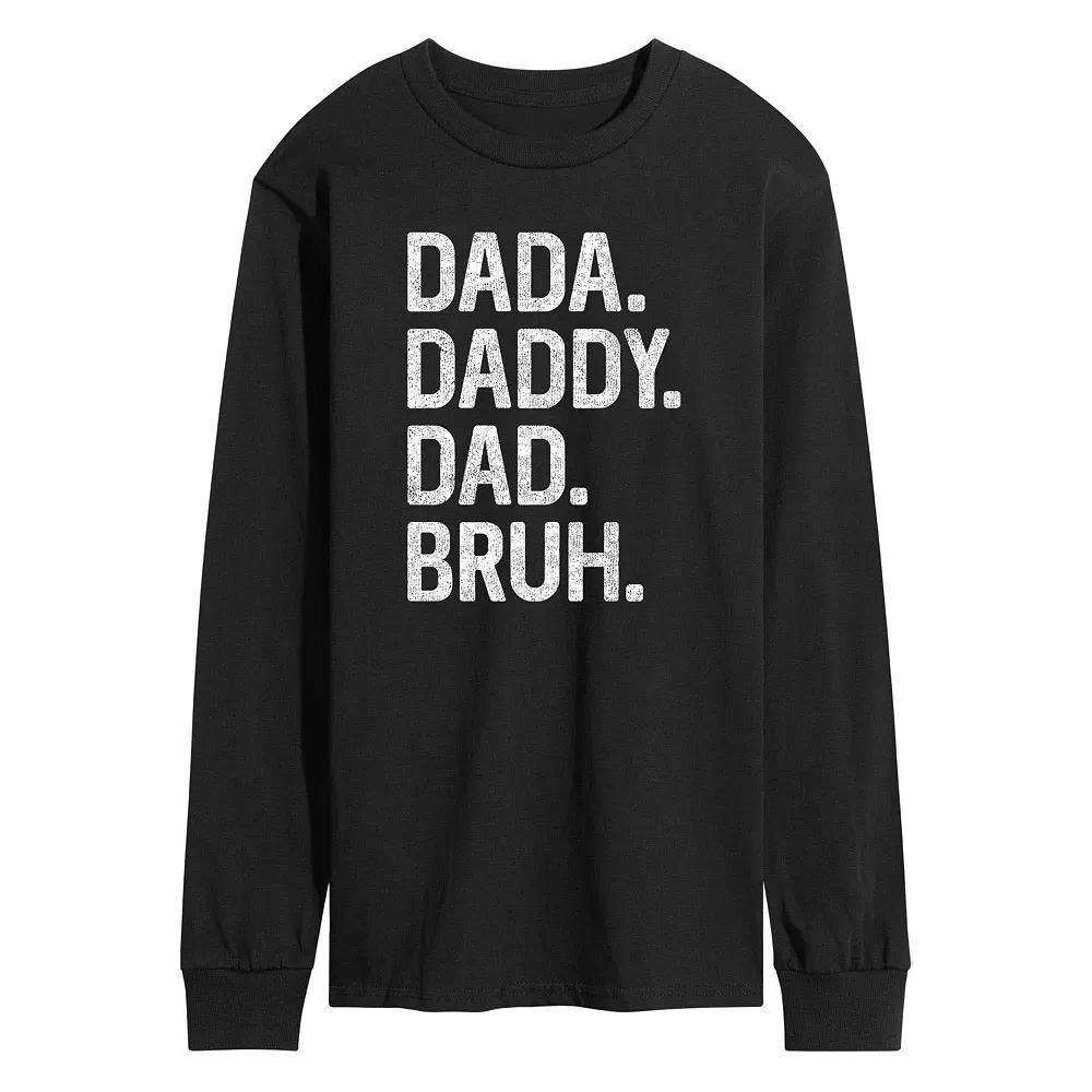 Men's Dada Daddy Dad Bruh Long Sleeve,  Product Image