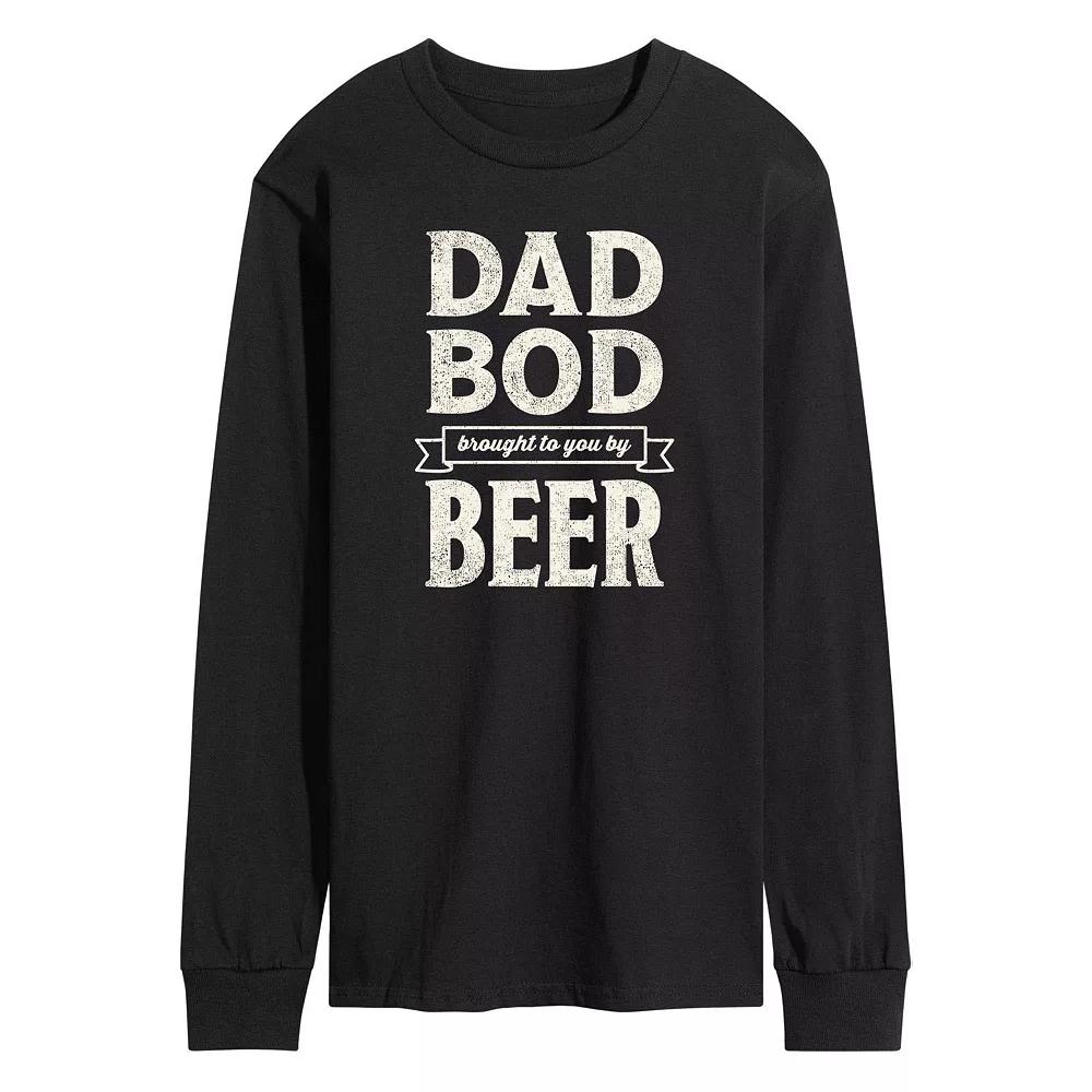 Men's Dad Bod By Beer Long Sleeve,  Product Image