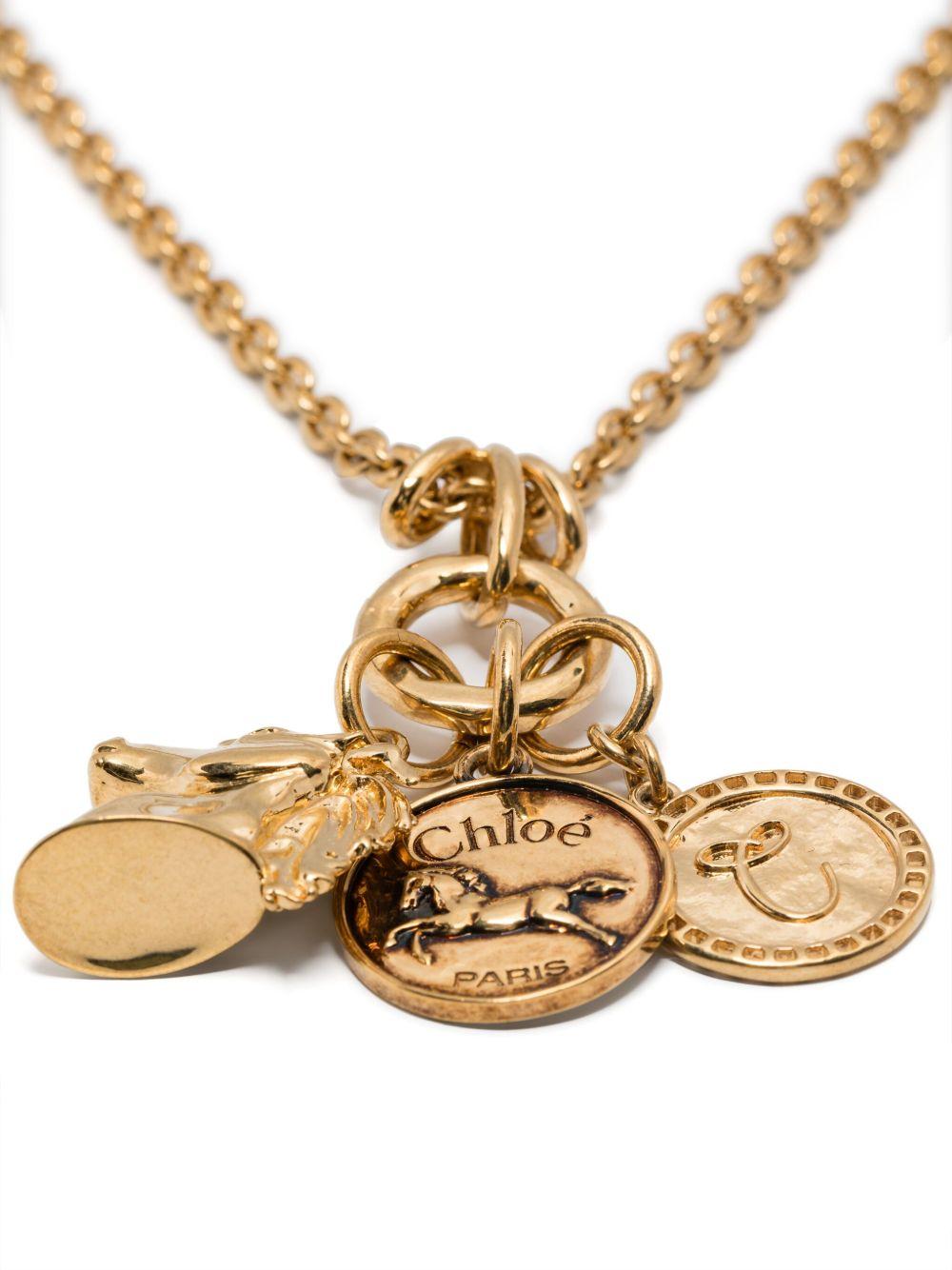 gold-tone charm necklace Product Image